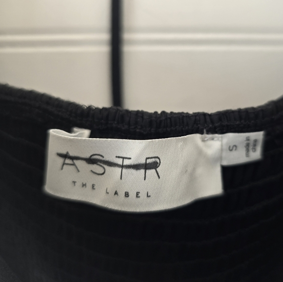 New Astr the Label Black Puff Sleeve Lace Corset Top Small - Picture 10 of 11